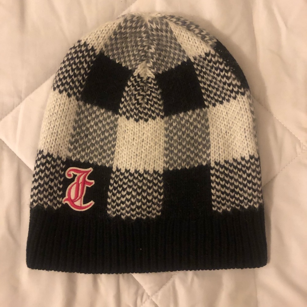 Juicy Couture Black Label Buffalo Check Beanie